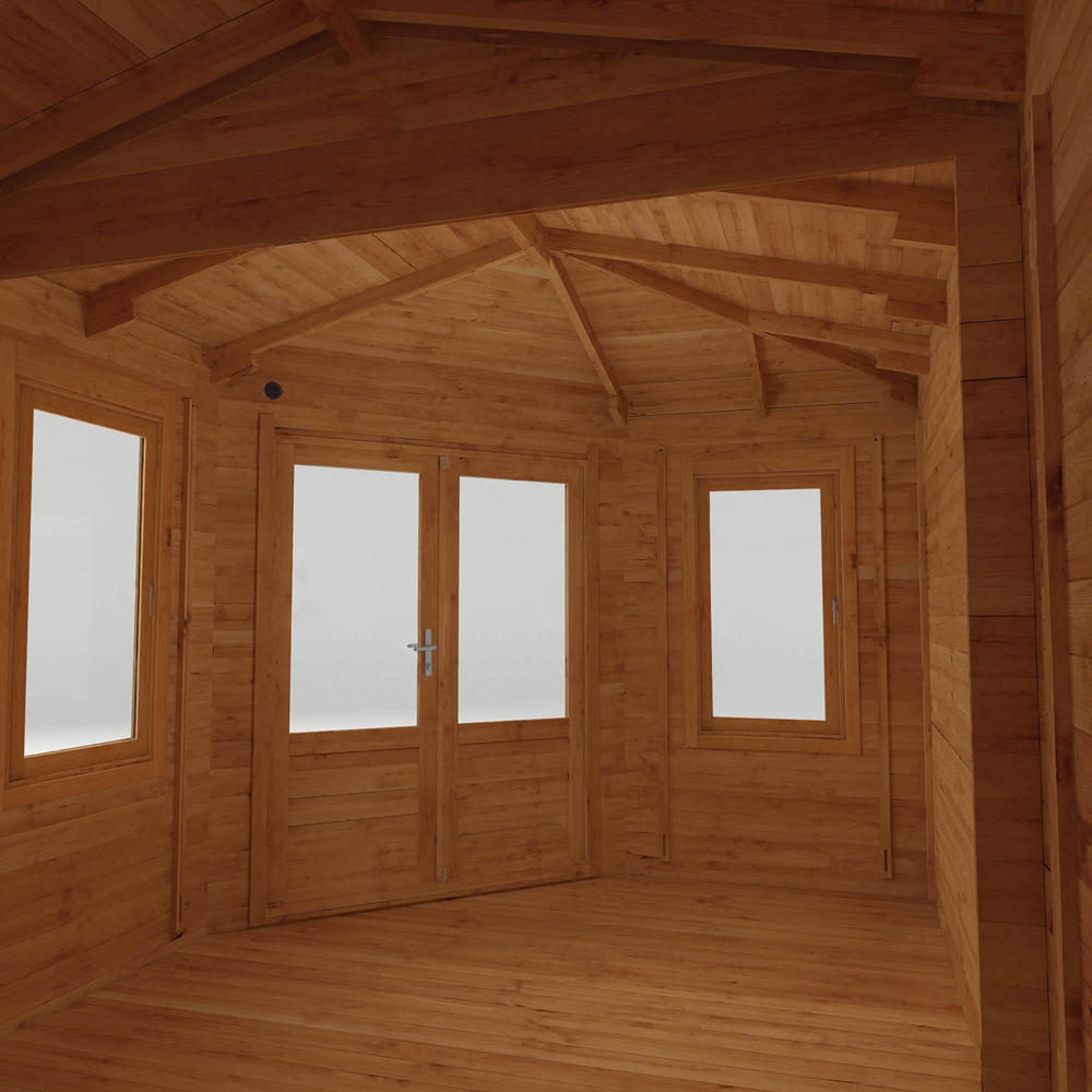 Mercia 16.4 x 9.8ft Corner Log Cabin Image 5