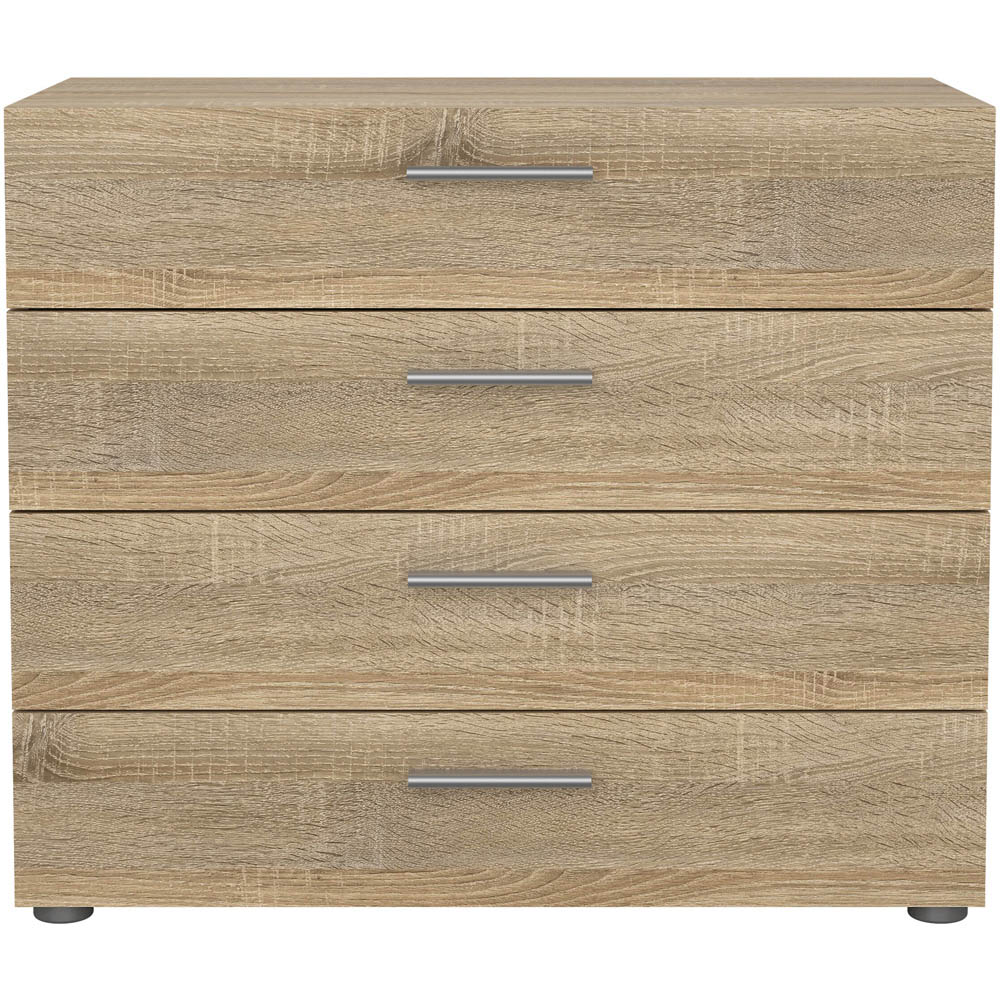 Florence 4 Drawer Oak Chest of Drawers Image 3