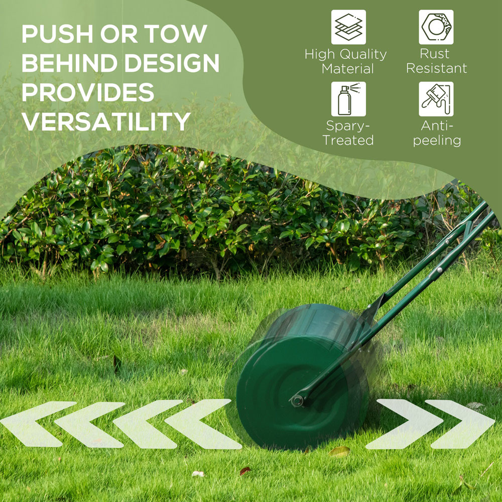 Outsunny 40L Green Fillable Collapsible Lawn Roller Image 7