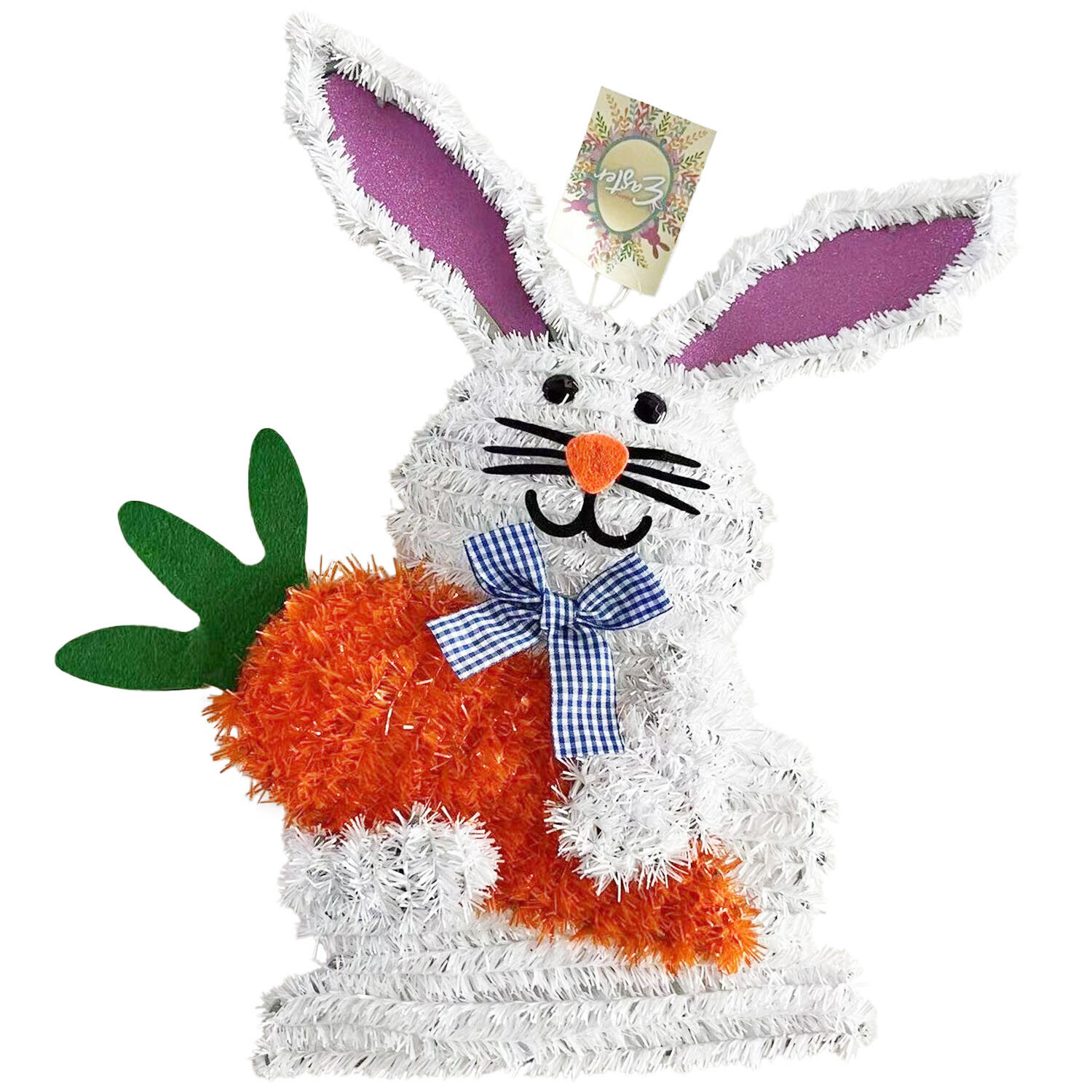 Tinsel Easter Bunny - Multicolour Image 1