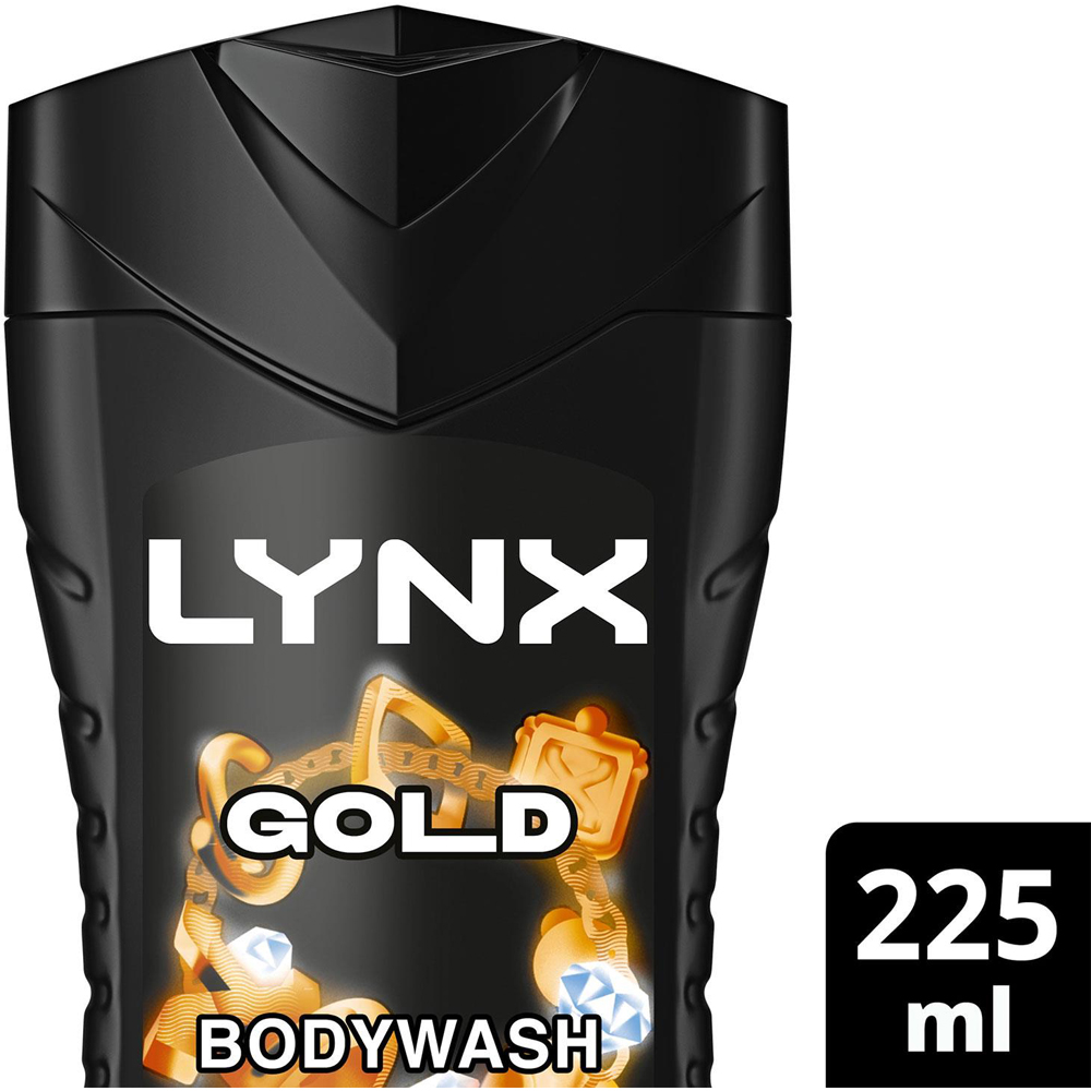 Lynx Gold 12H Refreshing Shower Gel with Manwasher 2-Sided Shower Tool 225ml 3 Pack Image 7