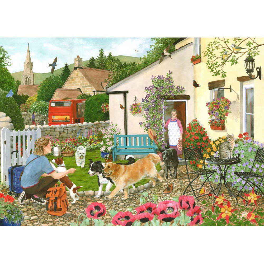 The House of Puzzles Welcoming Committee 500 Piece Big Jigsaw Puzzle Image