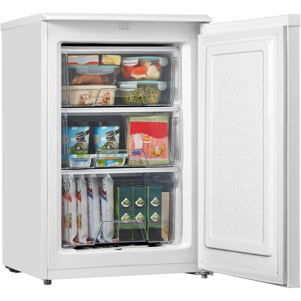 Comfee White 87L Under Counter Fridge Freezer Image 1