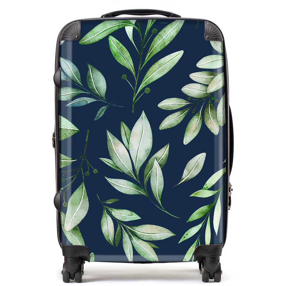 Warren Reed Designer Medium Watercolour Leaves Suitcase Image 1
