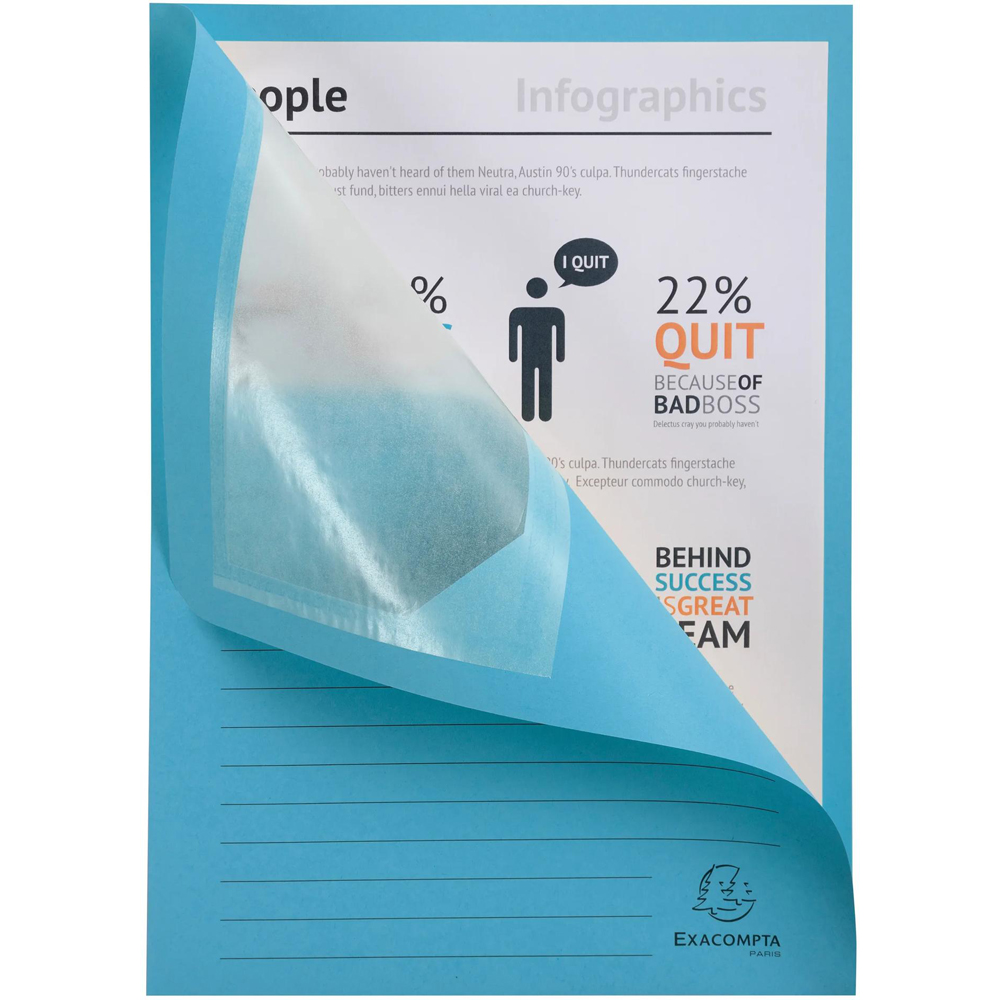 Exacompta Forever Assorted Colour Recycled Window Folder 10 Pack Image 3