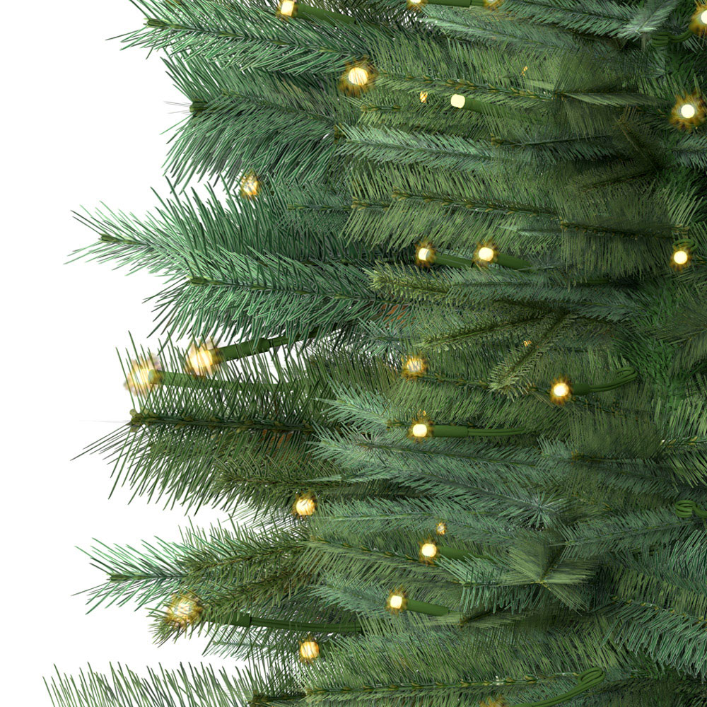Charles Bentley Pre-Lit Faux Pencil Christmas Tree 6ft Image 3