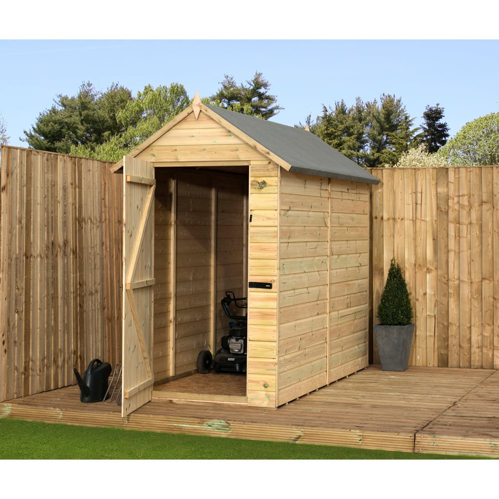 Empire Sheds 8000 4 x 4ft Tongue and Groove Apex Garden Shed Image 3