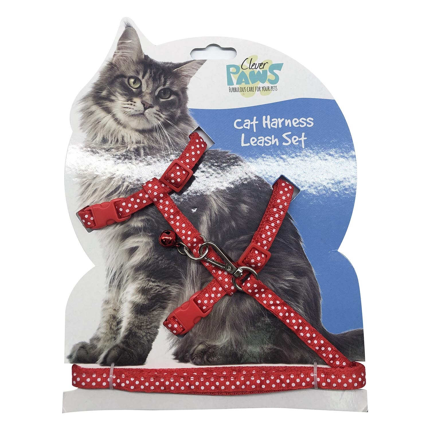 Cat Harness and Leash Set - Red Image