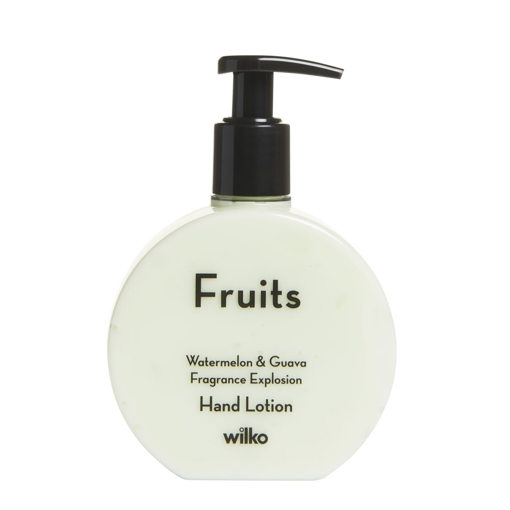 Wilko Fruits Watermelon and Guava Hand Lotion 250ml Image