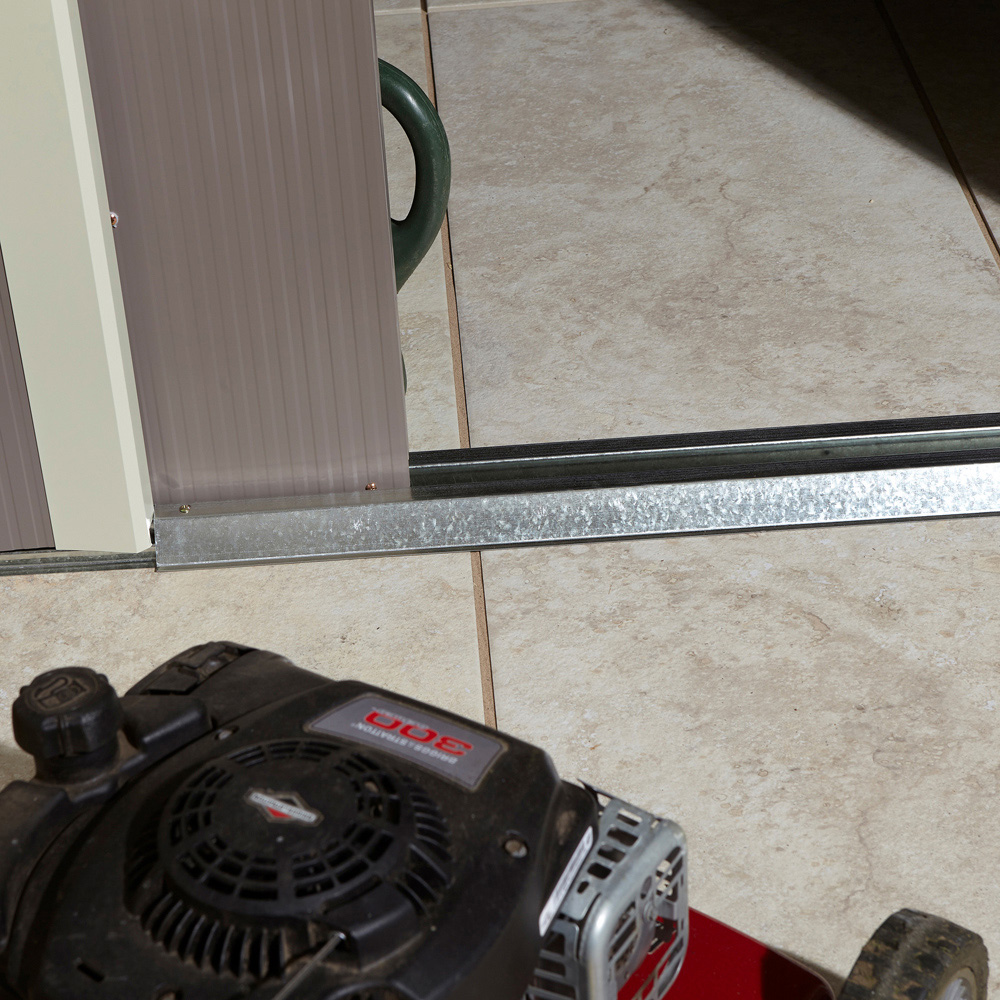 Rowlinson Trentvale Metal Apex Shed Light Grey with Foundation Kit 8 x 6ft Image 5