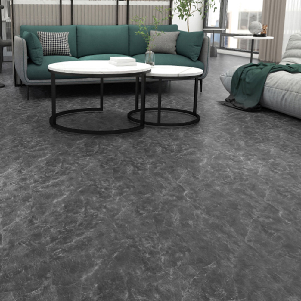 Living and Home Stone Effect Self Adhesive Floor Tile Stickers 24 Pack Image 1