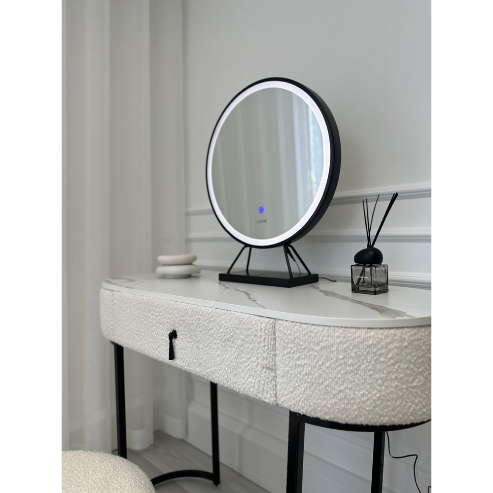 CARME Home Lucia LED Black Large Frame Touch Sensor Light Mirror Image 7