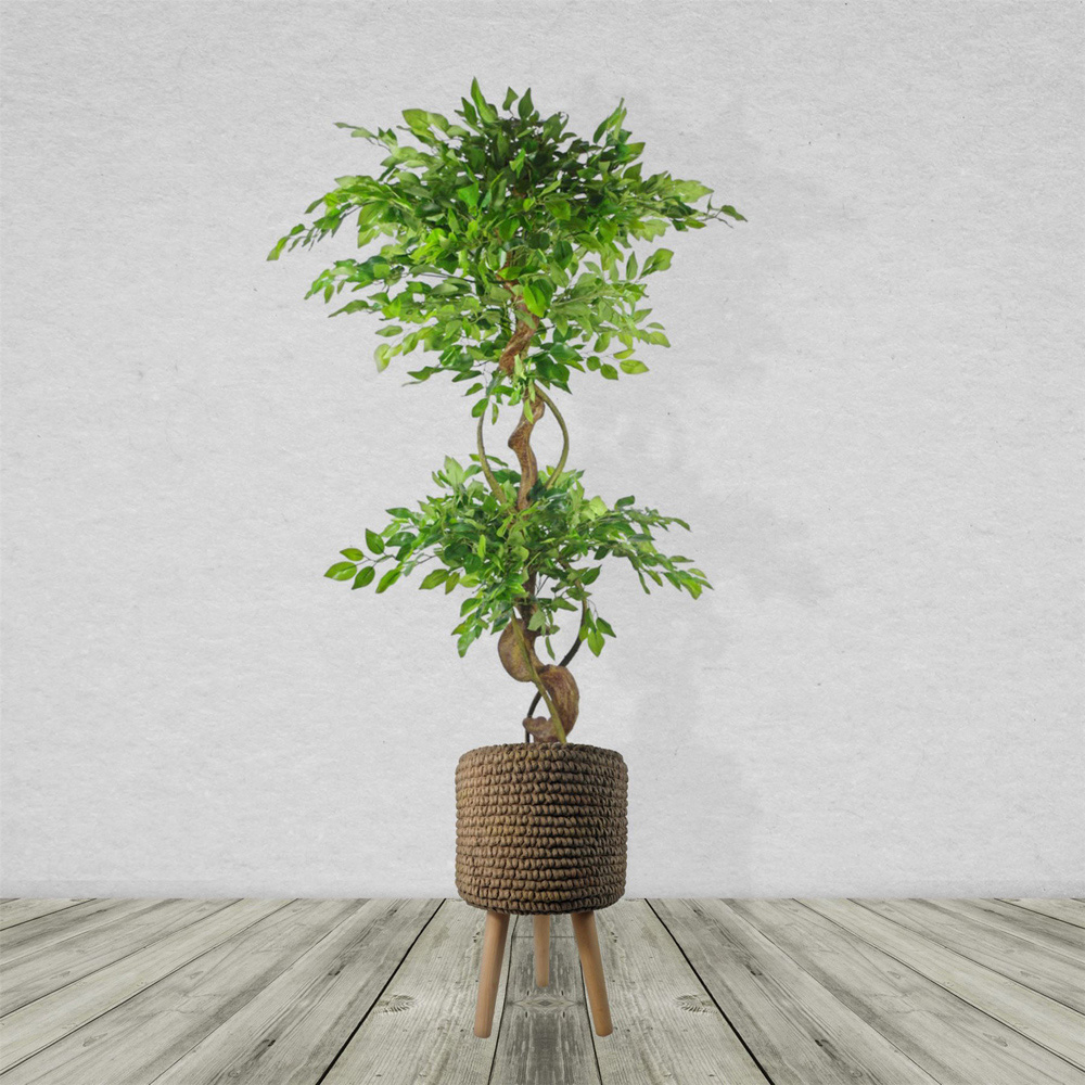 Leaf Seagrass Style Composite Planter with Stand Image 7