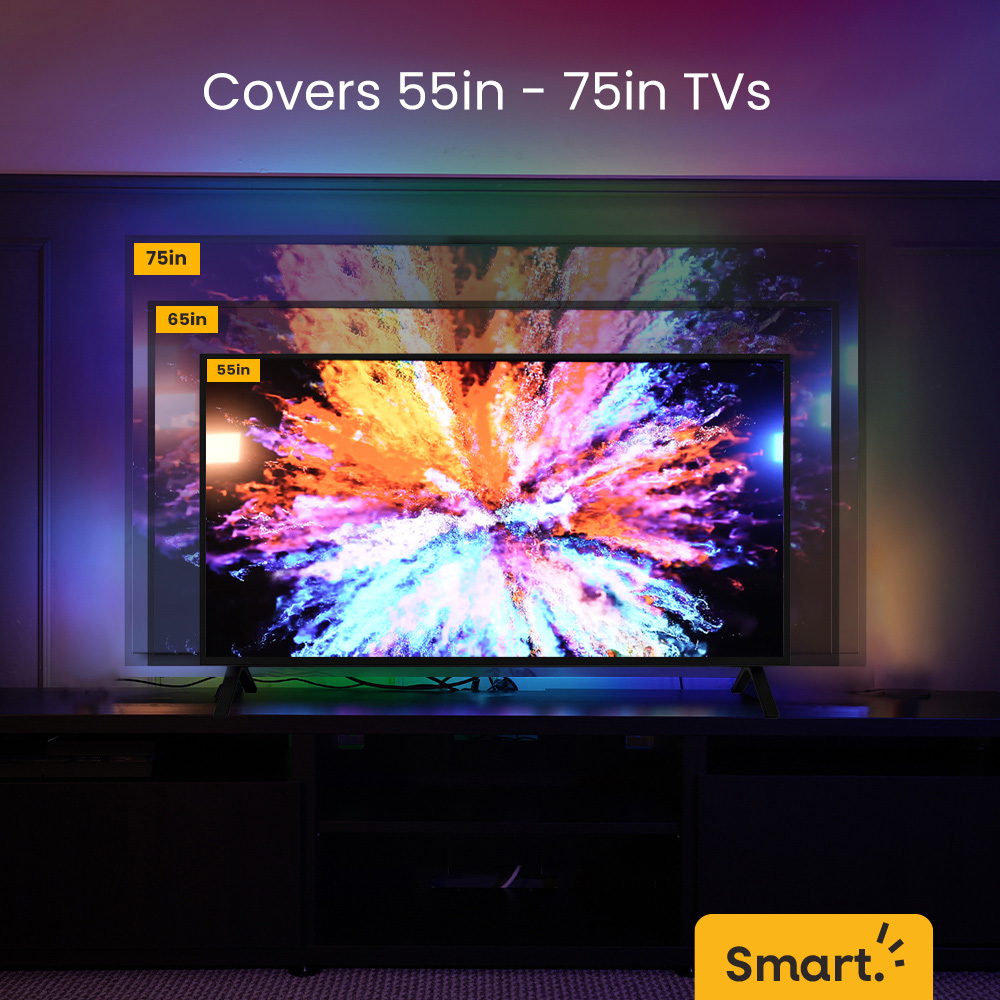 ValueLights Smart App-Control RGBIC TV Backlight LED Kit Image 6
