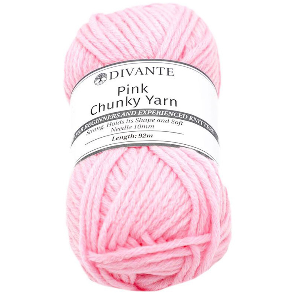 Divante Pink Chunky Yarn 100g Image