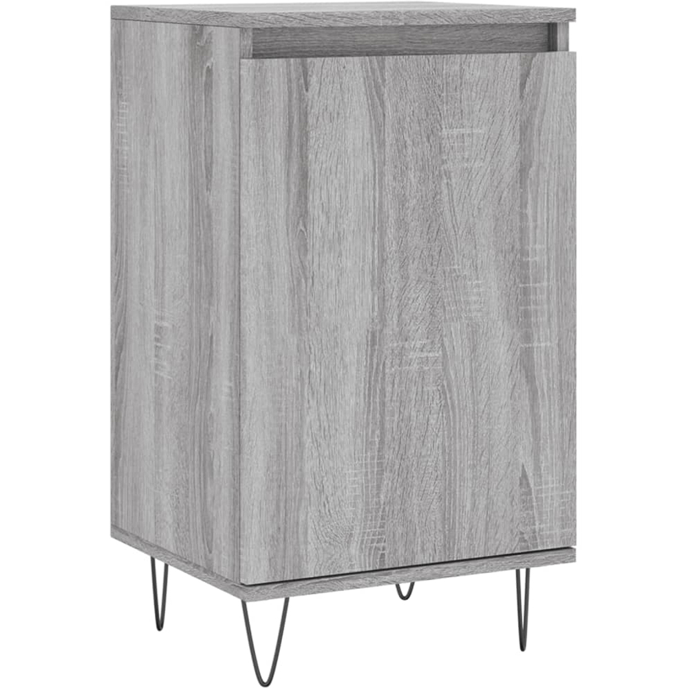 vidaXL Single Door Grey Sonoma Sideboard Set of 2 Image 5