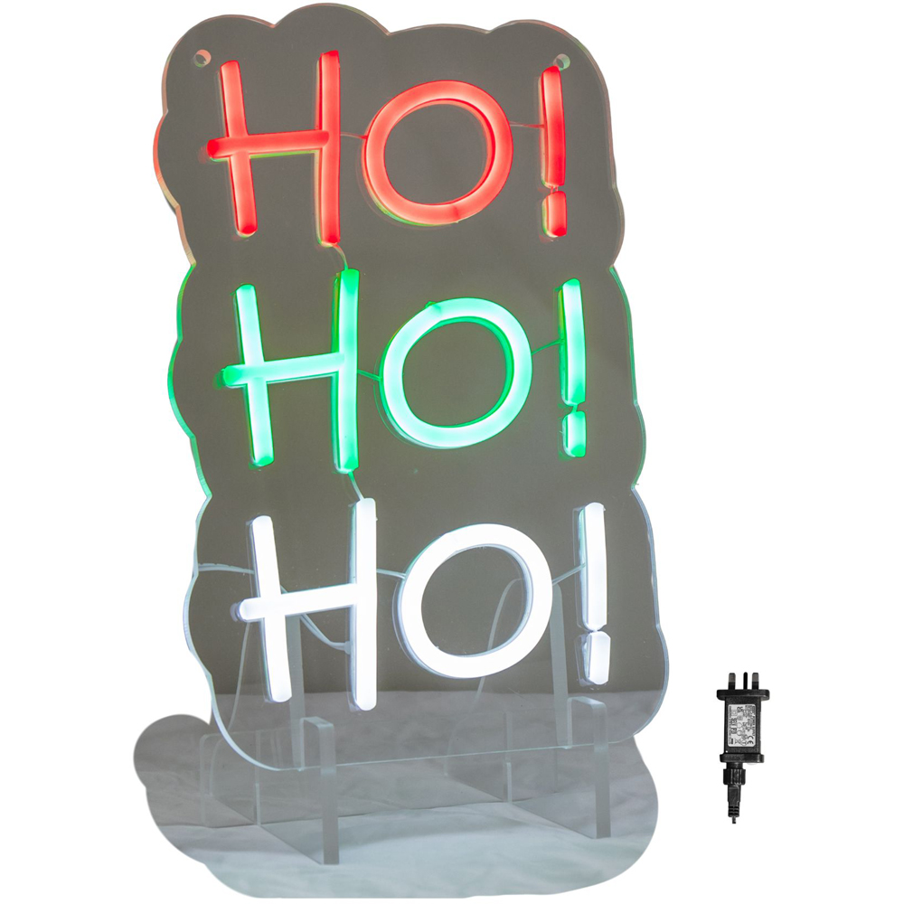 Samuel Alexander Light-Up Hanging or Freestanding Christmas Ho Ho Ho Neon Sign 29cm Image 8