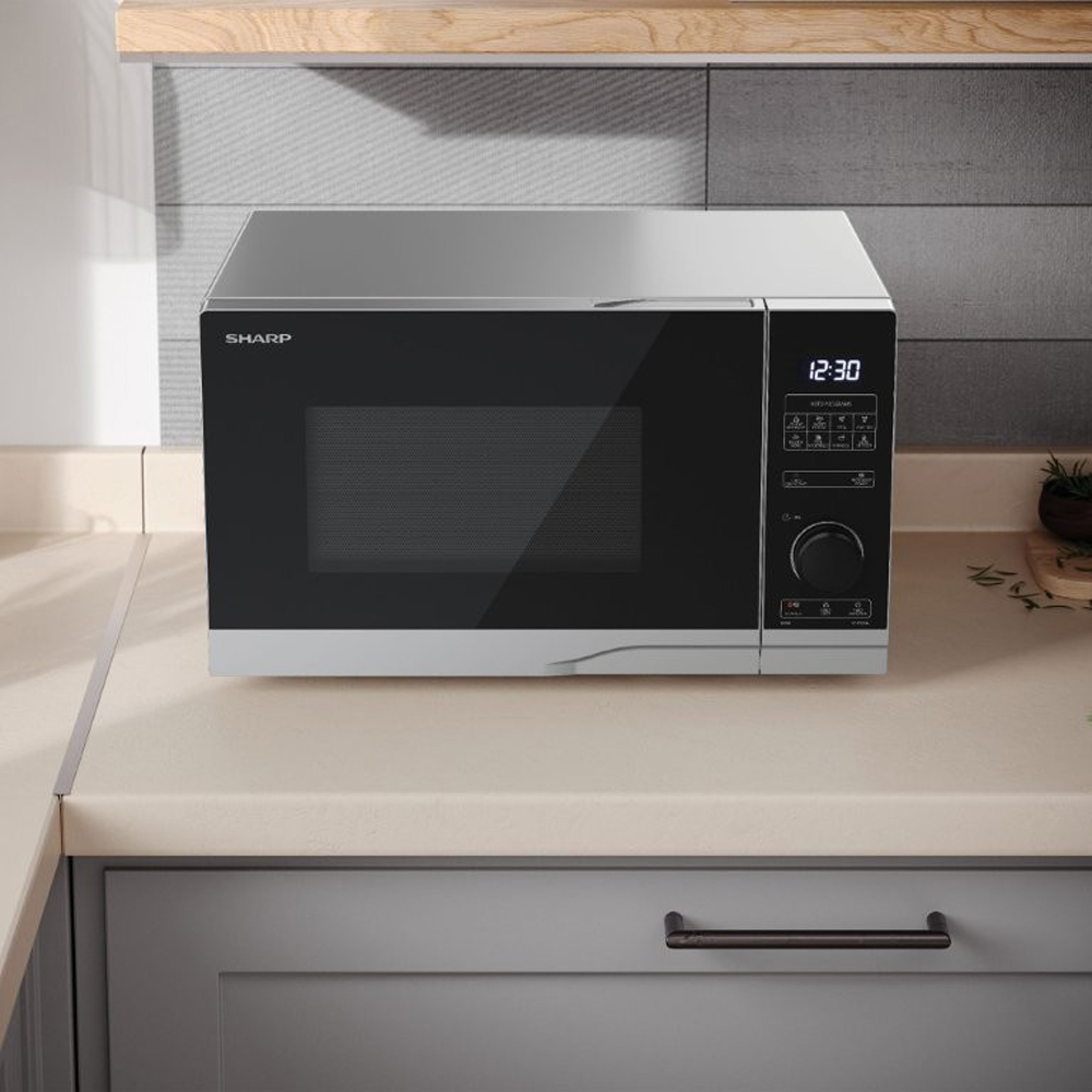 Sharp SP2542 Black 25L Combination Flatbed Microwave Oven with Grill 900W Image 2