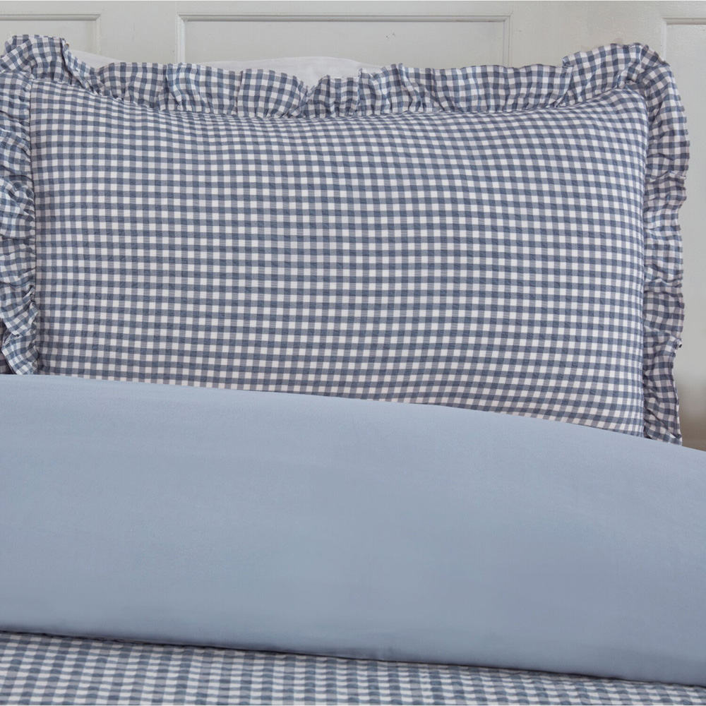 Josette Frill Duvet Set Blue King Image 3