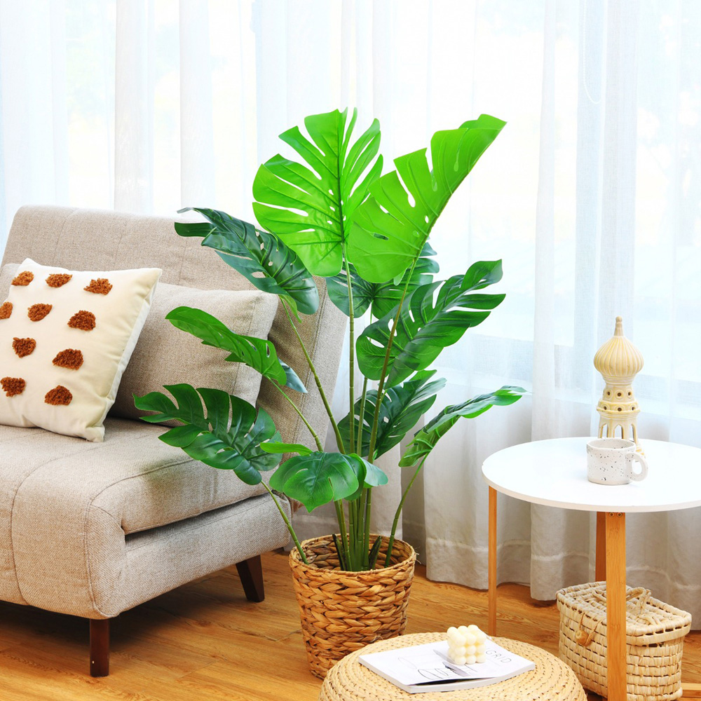 Costway Monstera Artificial Plant In Pot 5ft Image 2