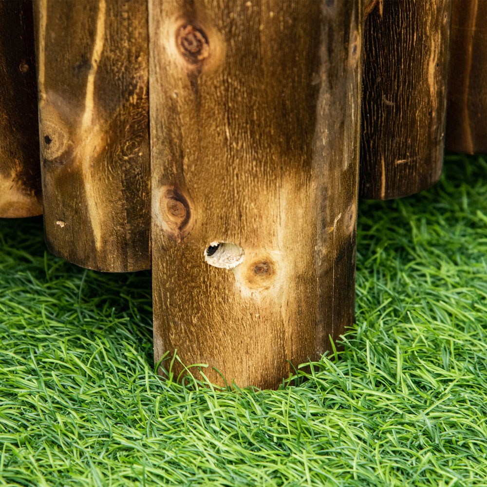 Outsunny Wooden Rectangular Raised Bed Planter 40 x 38.5 x 100cm Image 3