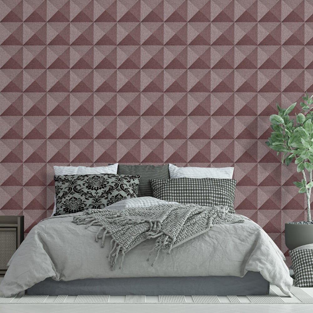 Design ID Weaved Cube Terracotta Wallpaper Image 3