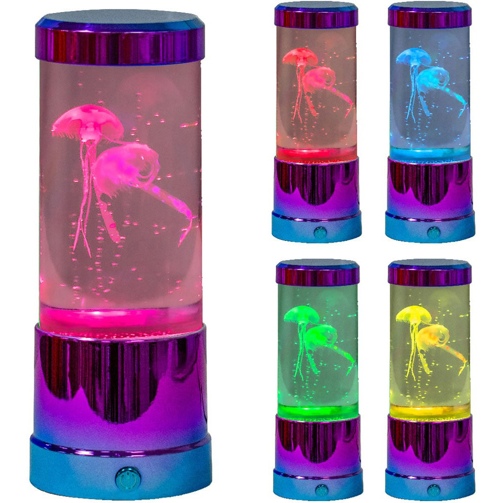Global Gizmos Multicolour Jellyfish Aquarium Lamp 9 inch Image 3