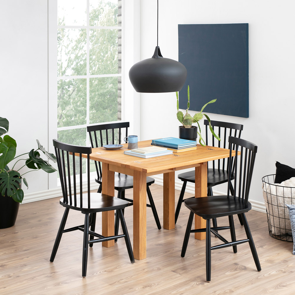 Florence Riano Set of 2 Black Dining Chairs Image 8