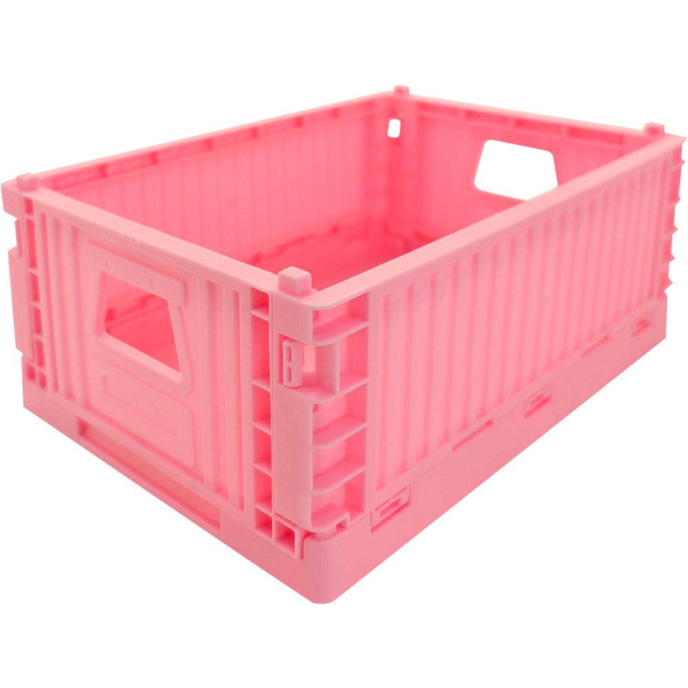 Pack of 3 Ribbed Folding Crates Image 8