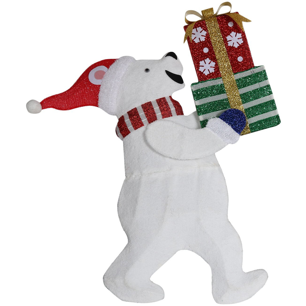 LED Polar Bear with Presents Image 1