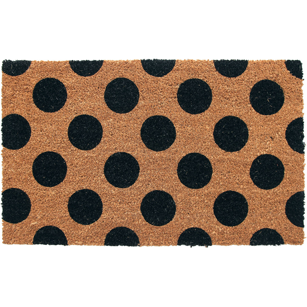 Coco & Coir Polka Beauty Coir Door Mat 40 x 60cm Image 1