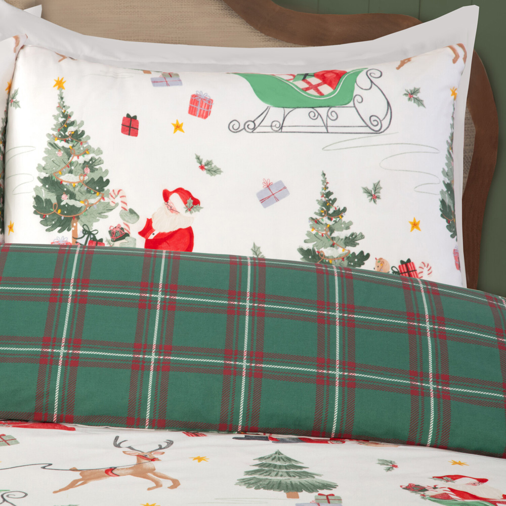Vintage Santa Duvet Set Double Image 3