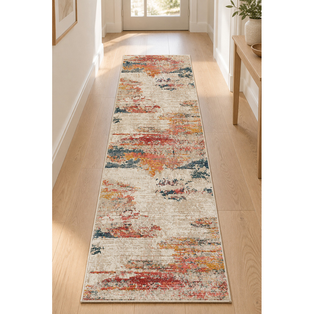 Portland Urco Sigma Delta Cream Non Slip Rug 66 x 200cm Image 4