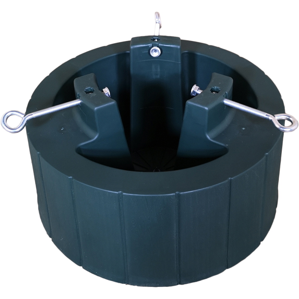 Samuel Alexander Dark Green Plastic Christmas Tree Stand with Water Tank 40cm Image 1