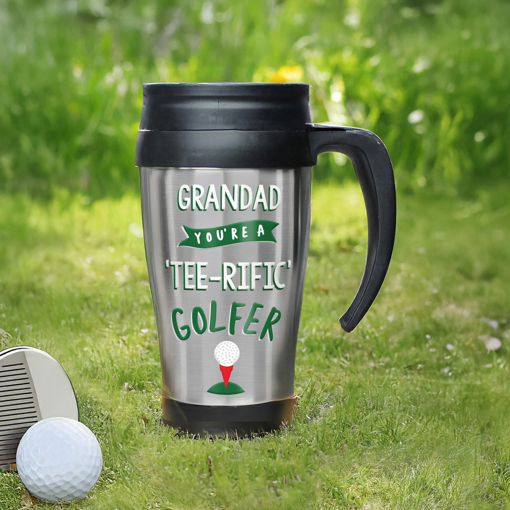Personalised Memento Company Personalised Golf Travel Mug 400ml Image 3