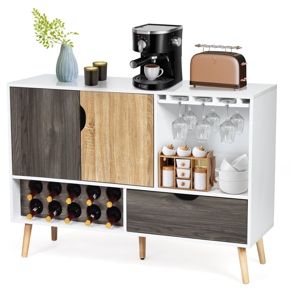 Costway Single Shelf Buffet Sideboard Image 2