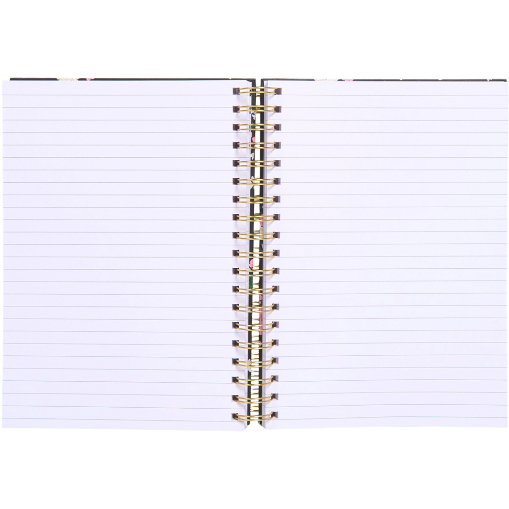 Black and Pink Floral B5 Notebook Set Image 5