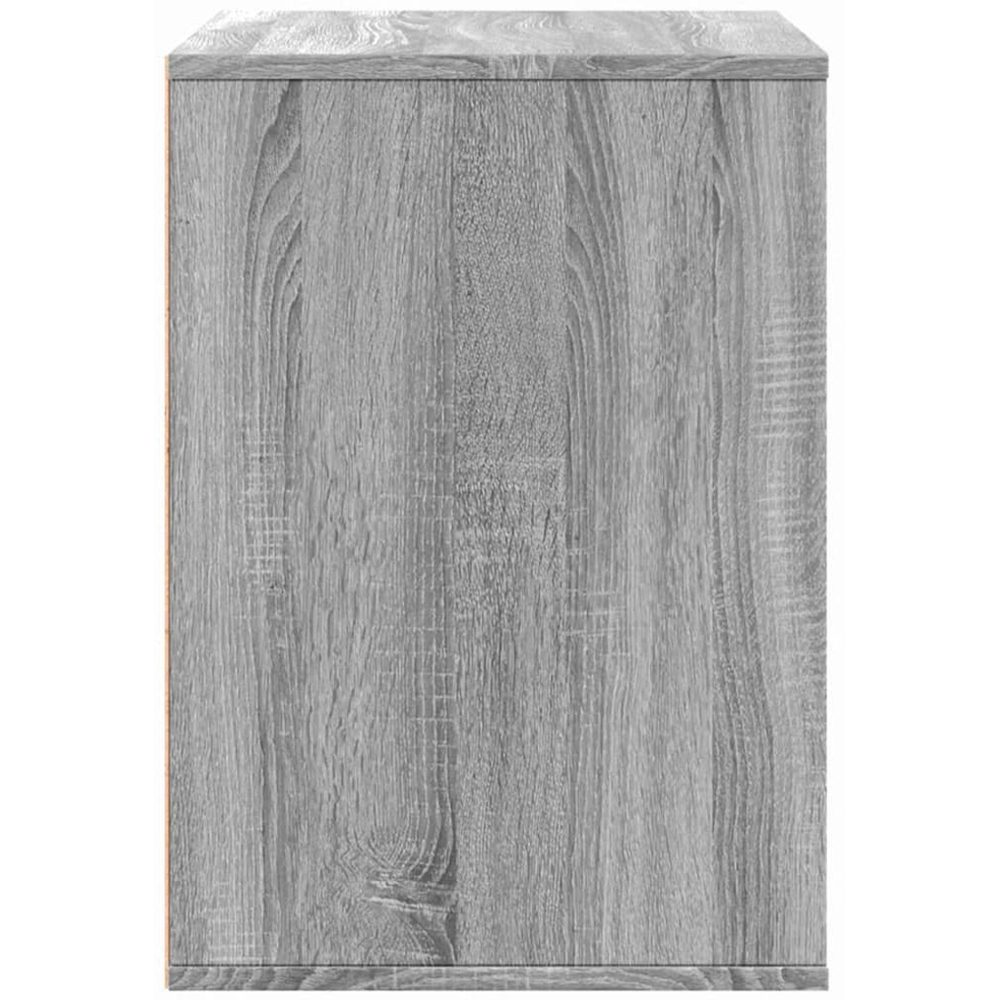 vidaXL 3 Drawer Grey Sonoma Engineered Wood Chest of Drawers Image 3
