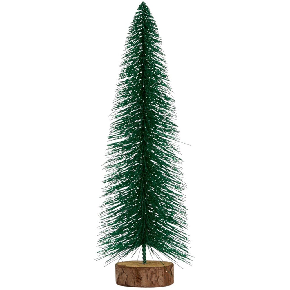 Traditonal Glitter Christmas Tree Image 6