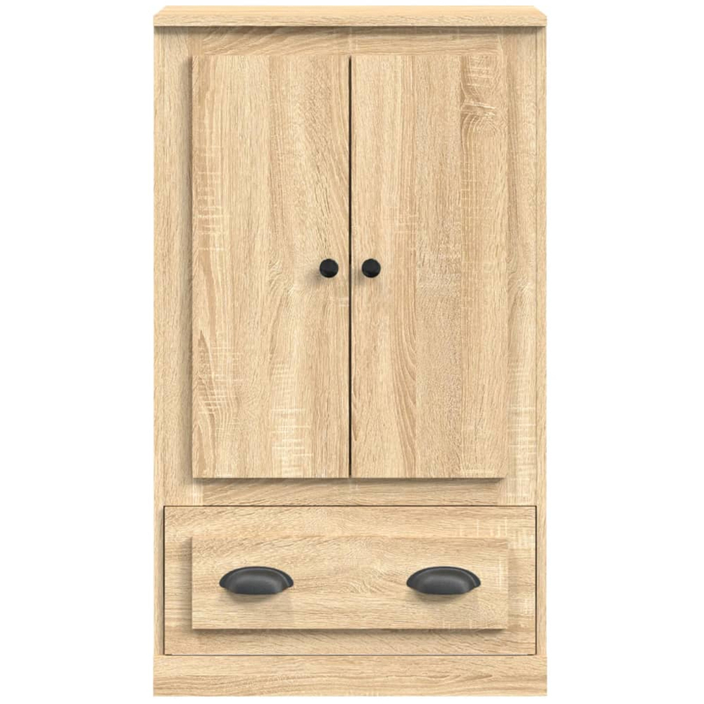 vidaXL 2 Door Single Drawer Sonoma Oak Highboard Image 3