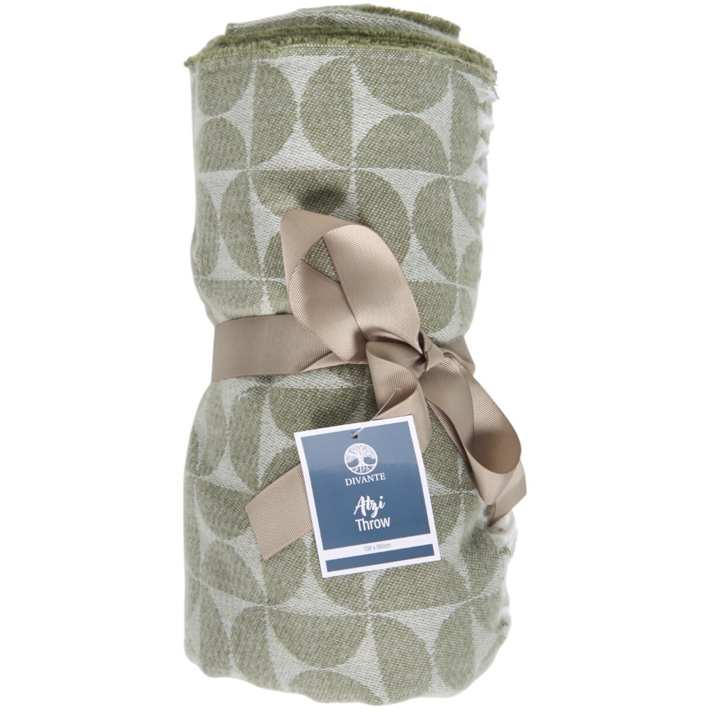 Atzi Geometric Throw - Green Image 1