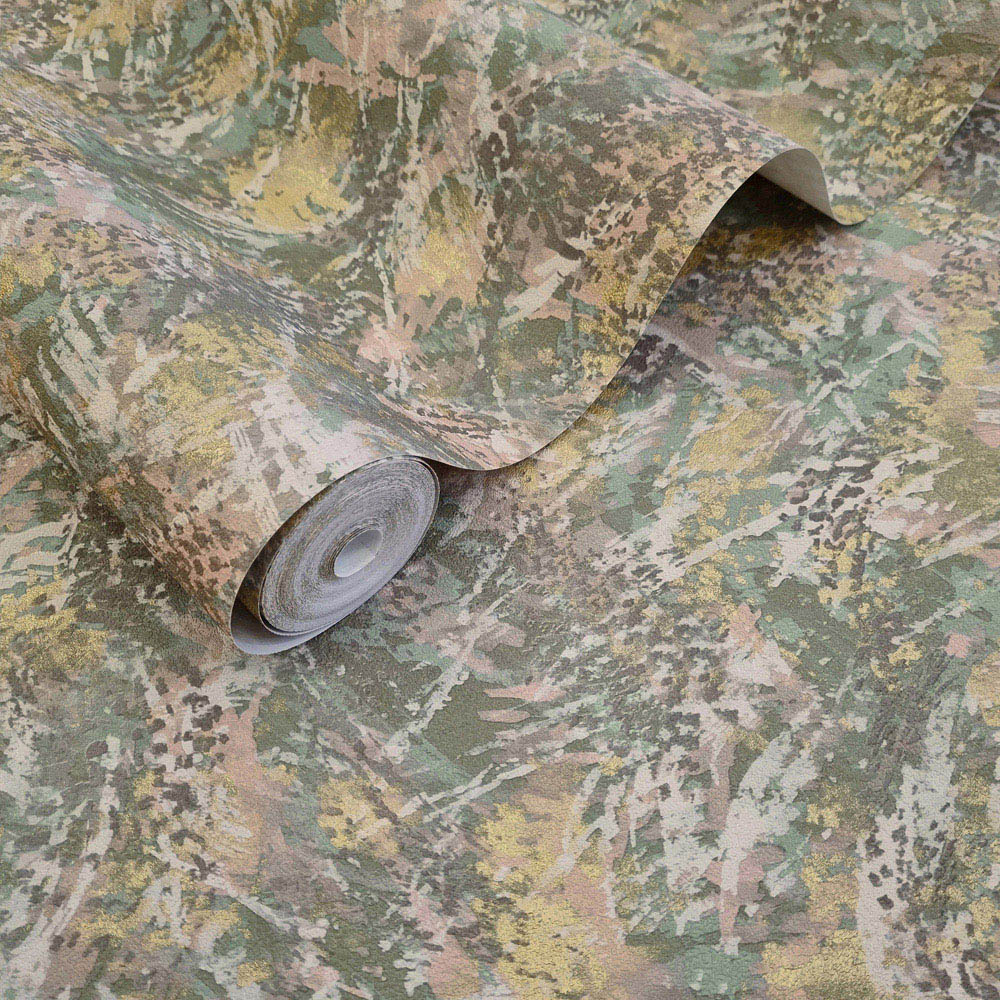 Holden Pluma Blush Khaki Wallpaper Image 2