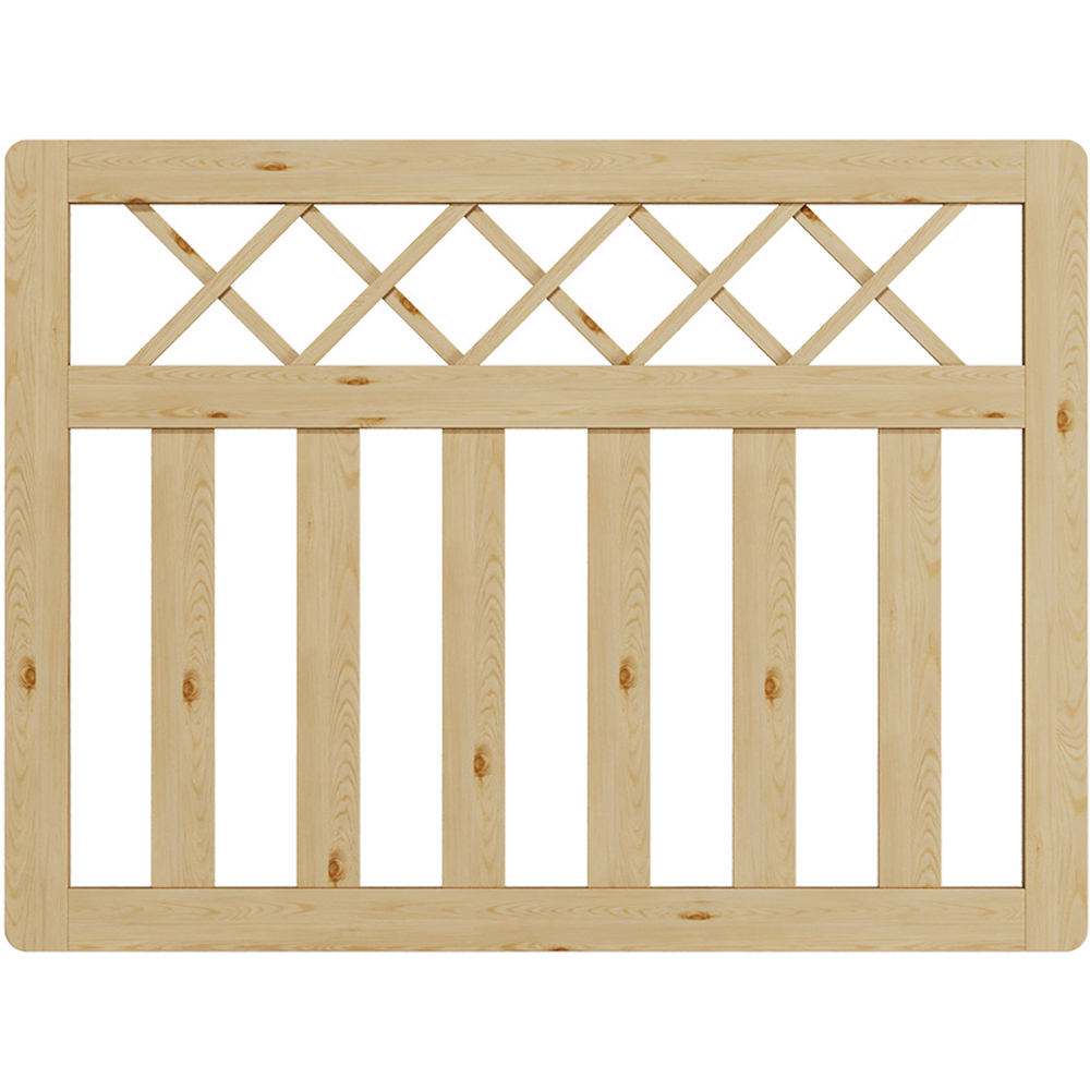 Outdoor Cross Top Wooden Nature Garden Fence Door, 90 x 120 x 2.5cm Image 4