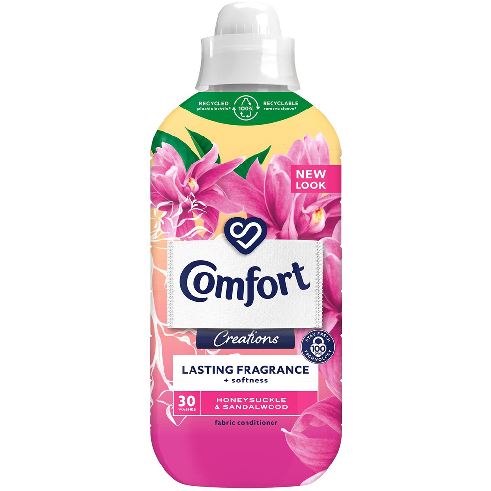 Comfort Creations Honeysuckle and Sandalwood Fabric Conditioner 30 Washes 900ml 6 Pack Image 2