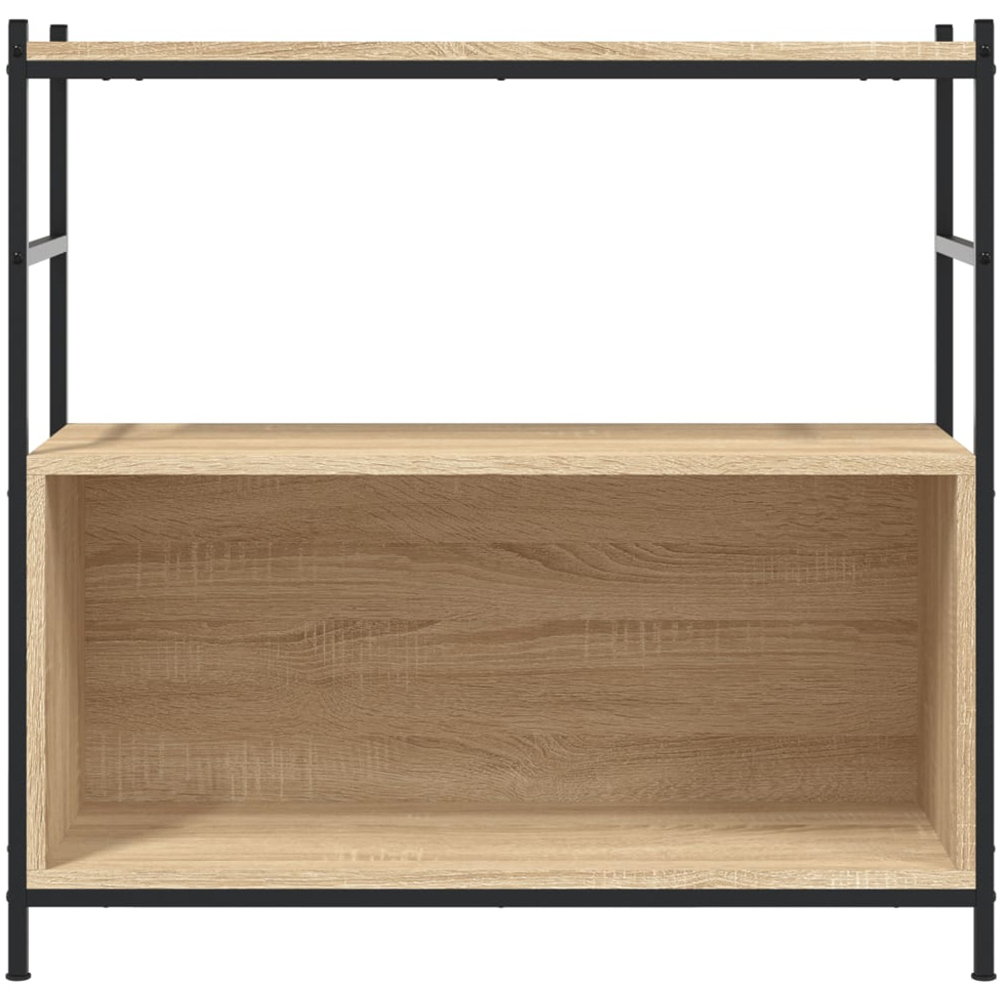 vidaXL Single Shelf Sonoma Oak Bookshelf Image 4