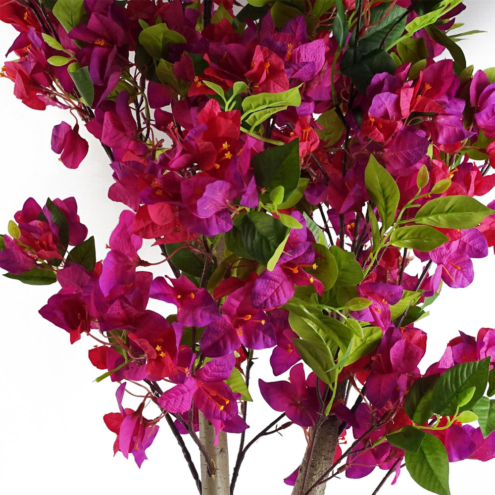 Botanik Pink Bougainvillea Flowering Blossom Artificial Tree in Pot 4ft Image 2