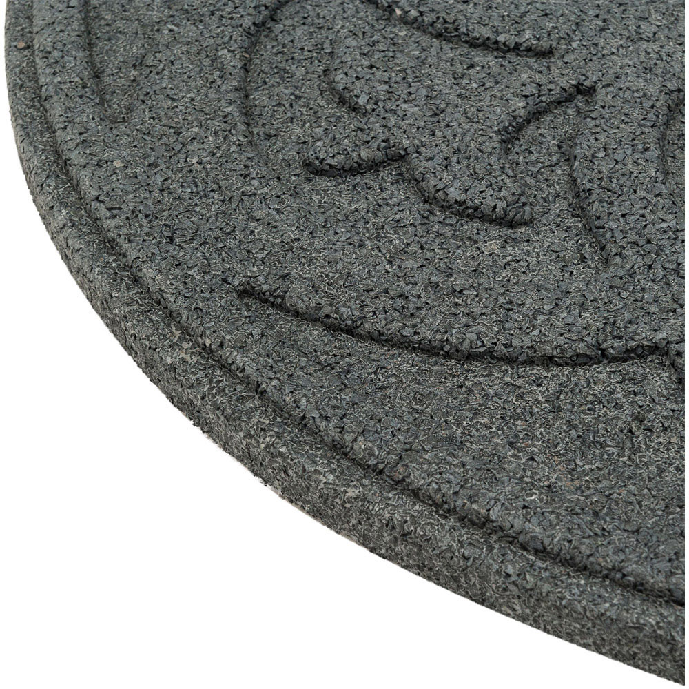 Nicoman Grey Scroll Reversible Garden Stepping Stone 46cm 4 Pack Image 3