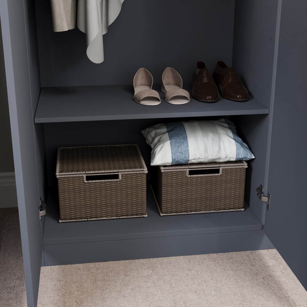 Vida Designs Riano 3 Door Grey Wardrobe Image 8