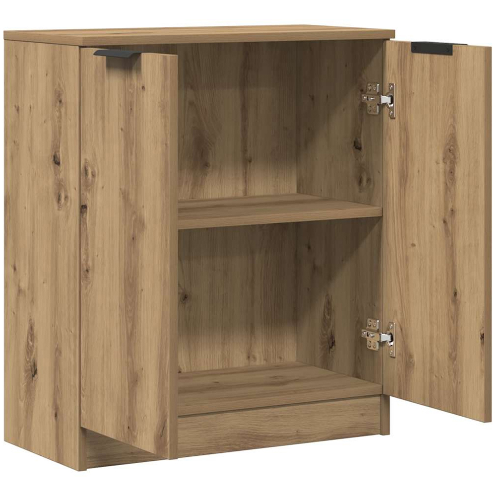 vidaXL 2 Door 2 Shelf Artisan Oak Sideboard Image 5