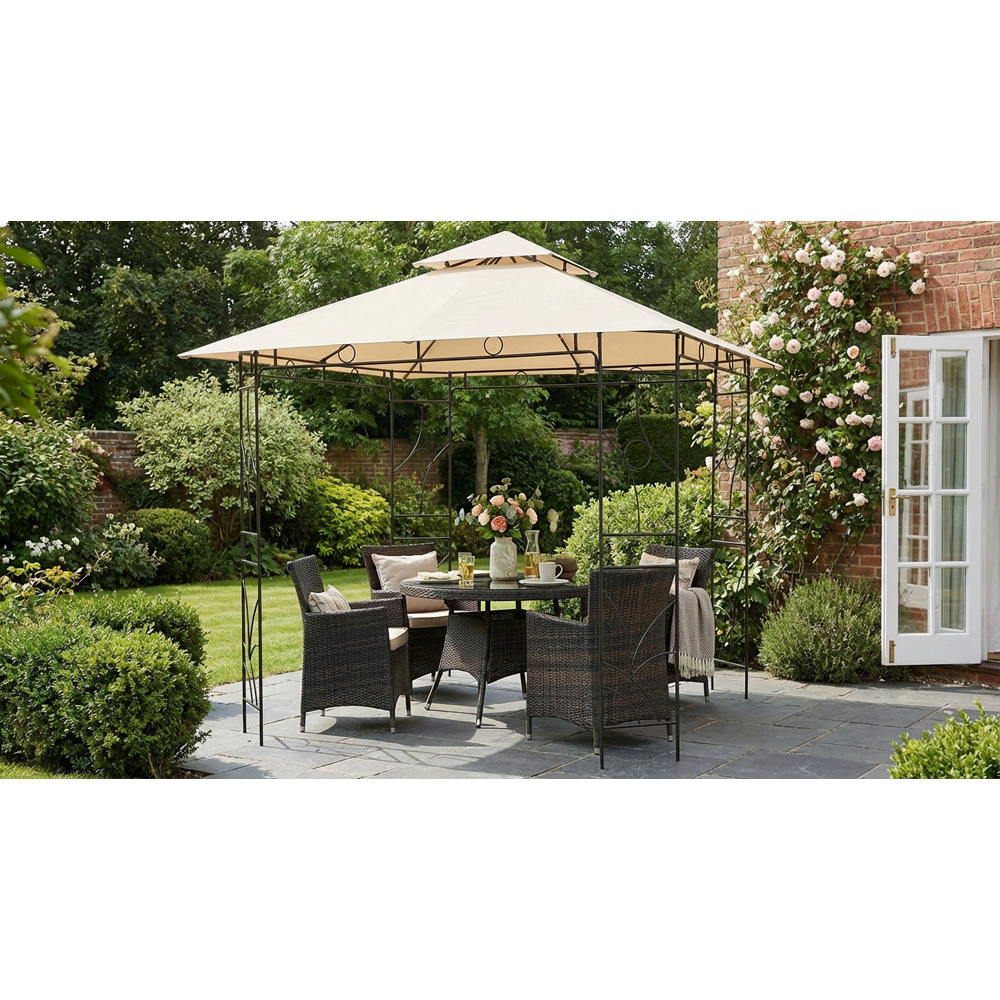 Outdoor Essentials Arosa 2.5 x 2.5m Steel Gazebo Image 5